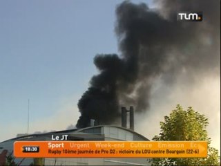 Incendie à l'usine d'incinération de Rillieux