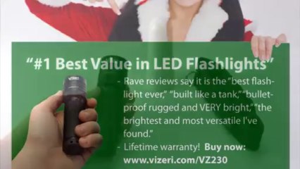 Compact LED Flashlight Makes The Perfect Christmas Gift For Rugged Guys.