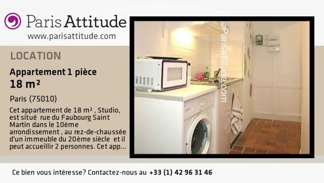 Appartement Studio à louer - Gare de l'Est/Gare du Nord, Paris - Ref. 7634