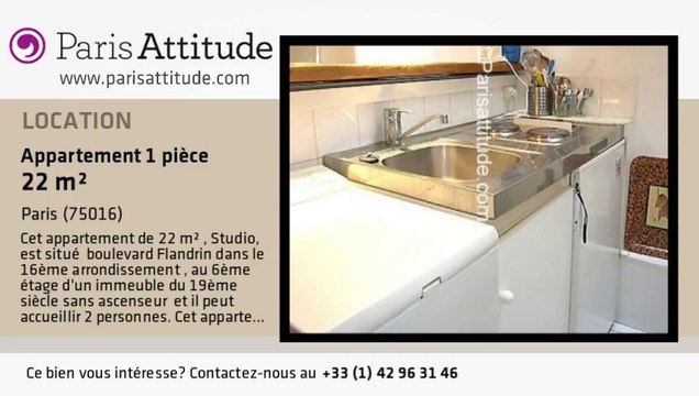 Appartement Studio à louer - Rue de la Pompe, Paris - Ref. 5328