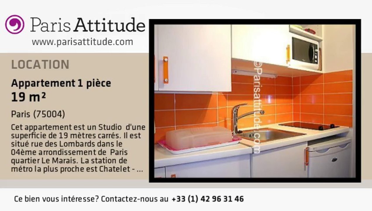 Appartement Studio à louer - Centre George Pompidou, Paris - Ref. 4129