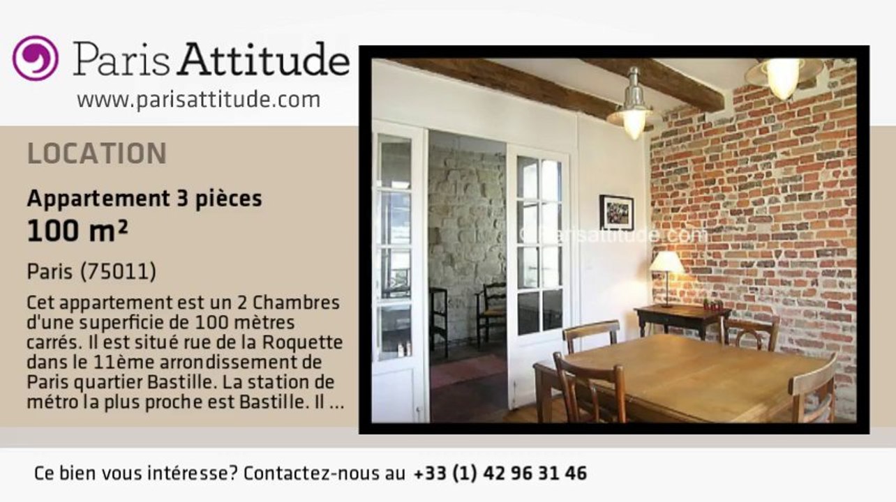 Appartement 2 Chambres à louer - Bastille, Paris - Ref. 631