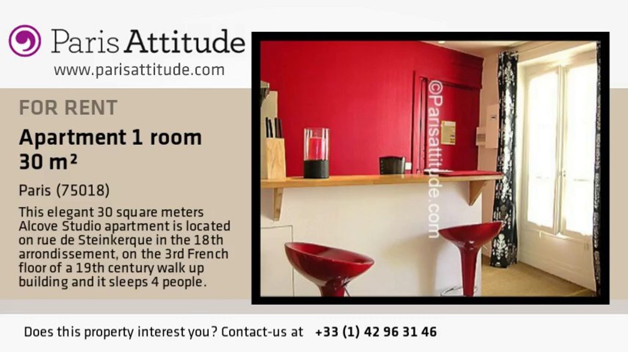 Alcove Studio Apartment for rent - Sacré Cœur, Paris - Ref. 5000