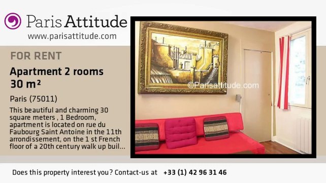1 Bedroom Apartment for rent - Charonne, Paris - Ref. 6867