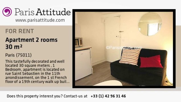 1 Bedroom Apartment for rent - Oberkampf, Paris - Ref. 6622