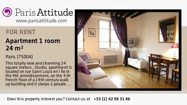 Studio Apartment for rent - Ile St Louis, Paris - Ref. 727