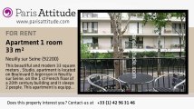 Studio Apartment for rent - Neuilly sur Seine, Neuilly sur Seine - Ref. 7547