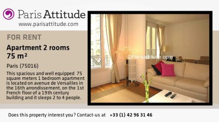 1 Bedroom Apartment for rent - Maison de la Radio, Paris - Ref. 1294