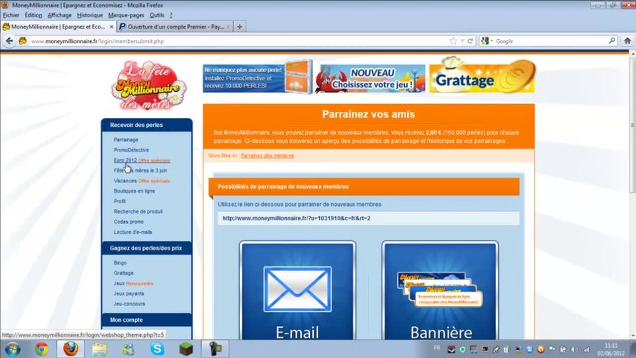 Gagner de l'argent sur internet (Money millionnaire )
