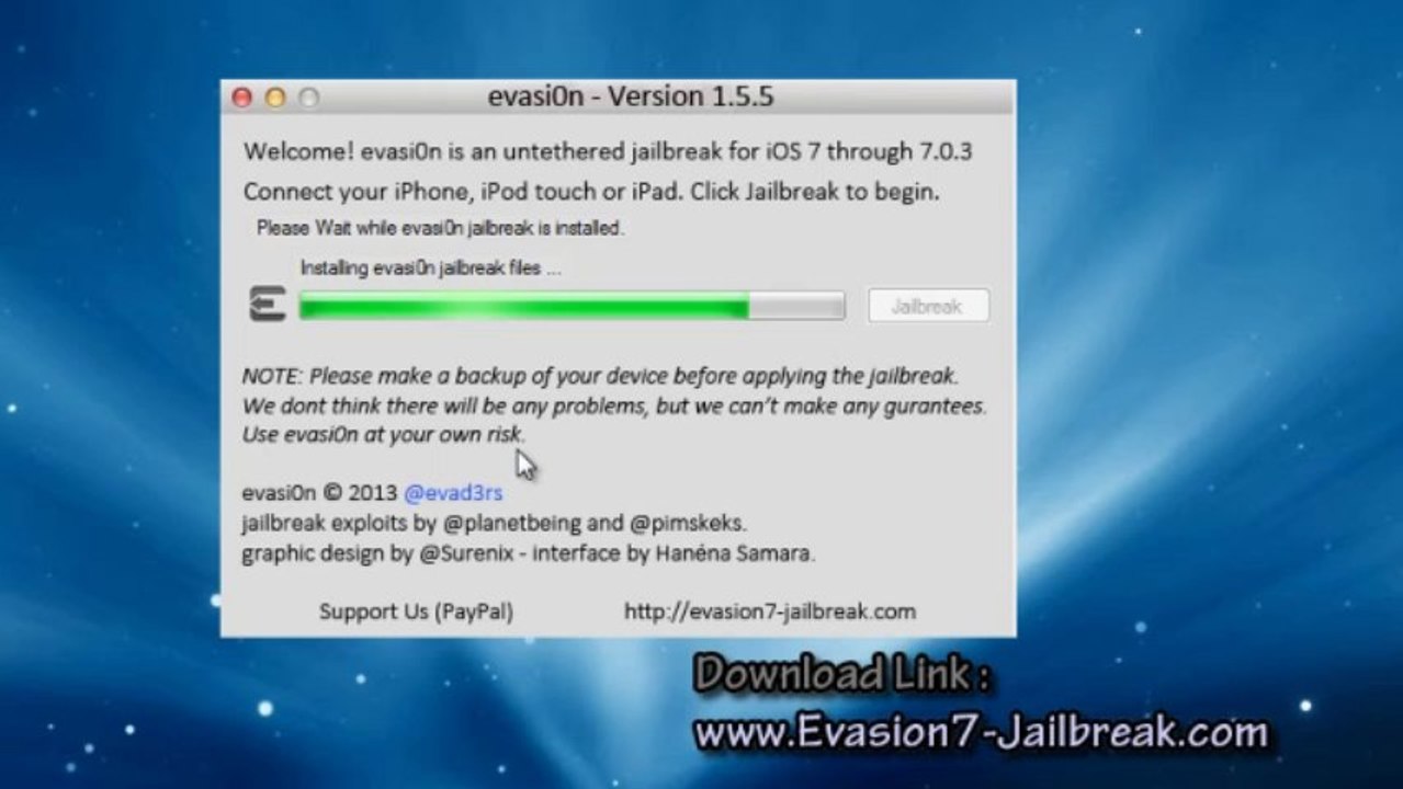 Mise à jour de Jailbreak: iOS 7.0.3 Untethered par Evad3rs