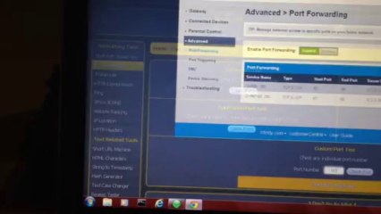 How to set up Port Forwading on a Comcast Router All in one.