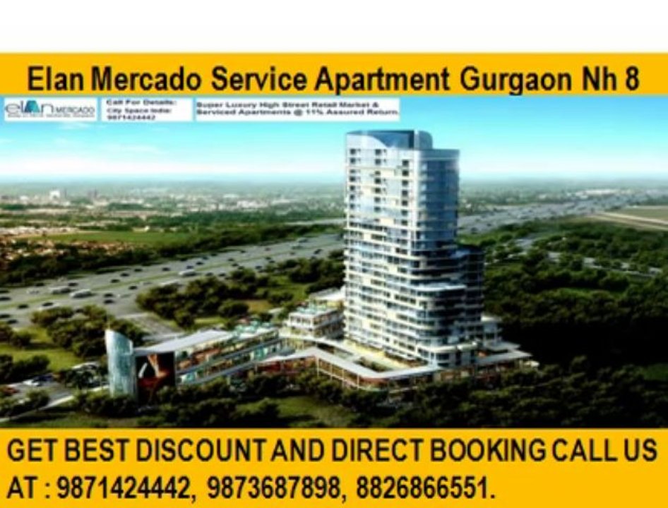 Elan Mercado Service Apartment^(^9871424442)^)Retail Shop Gurgaon