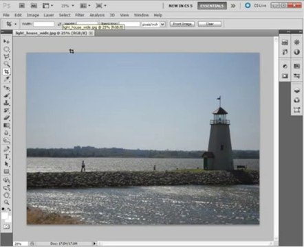 PhotoShop CS5 for Beginners - #05. Cropping Images