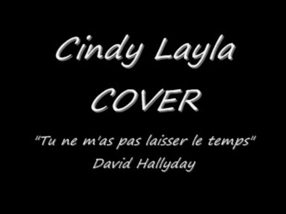 tu ne m'as pas laisser le temps