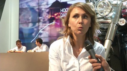 Triumph live Eicma 2013: intervista a Michela Amenduni