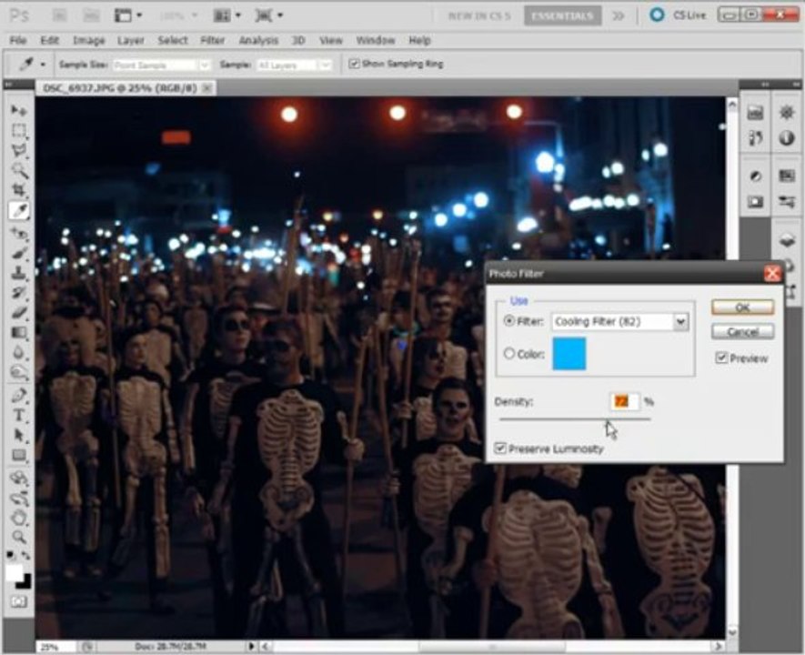 PhotoShop CS5 for Beginners - #08. Photo Color Filters