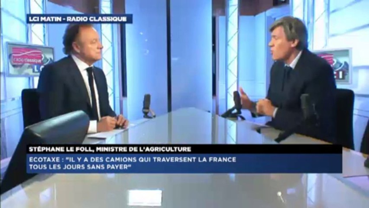 Stéphane Le Foll, invité politique de Guillaume Durand avec LCI