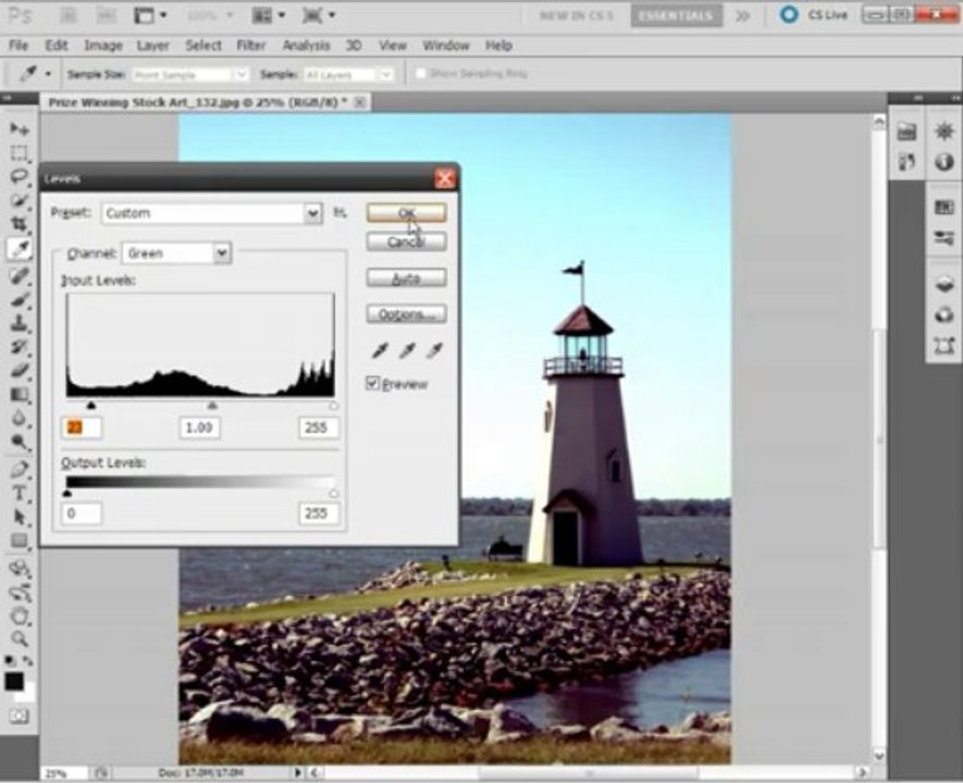 PhotoShop CS5 for Beginners - #13. Using Levels