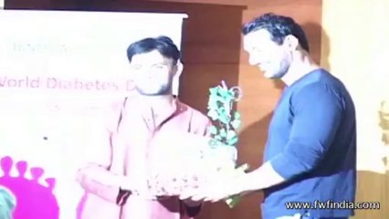 John Abraham gives fitness tips to diabetics in Mumbai