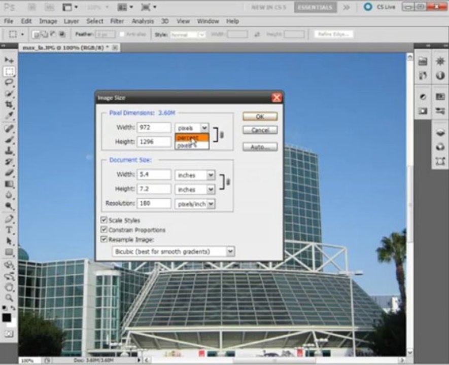 PhotoShop CS5 for Beginners - #16. Resizing Images