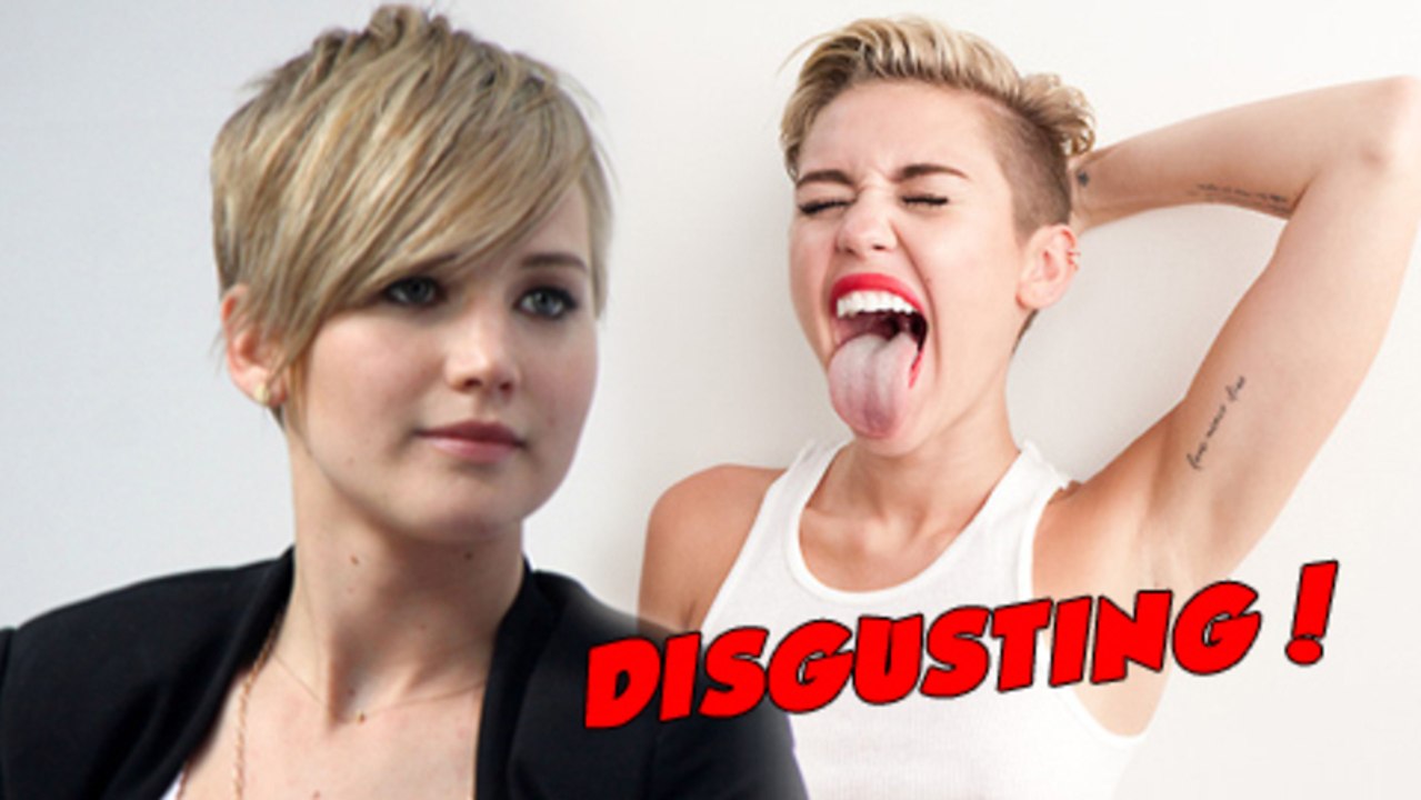 Jennifer Lawrence Calls Miley Cyrus DISGUSTING - OMG Moment