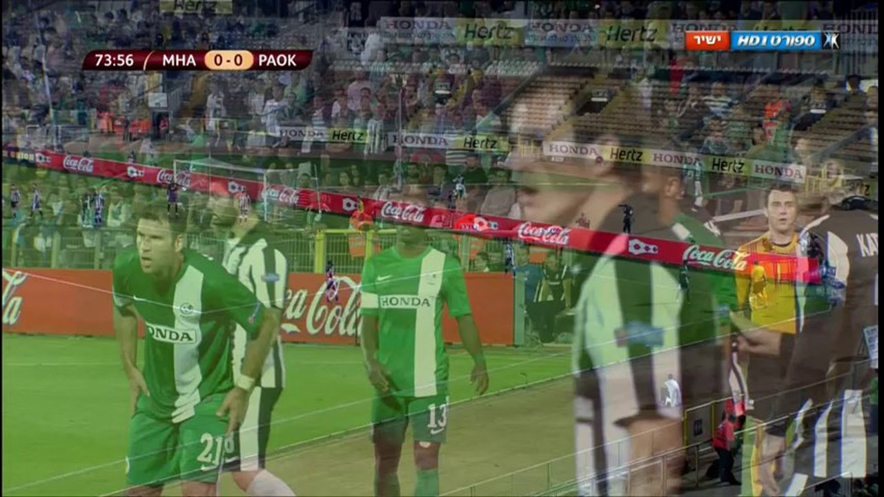 מכבי חיפה-פאוק סלוניקי 0-0 מחצית ב