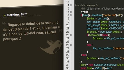 Tutoriel PHP - Afficher ses derniers Tweets