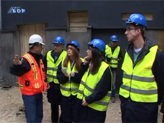 Studenti na gradilištu nove topionice i Fabrike sumporne kiseline, 13. novembar 2013.