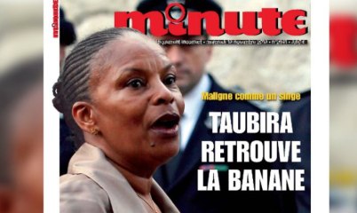 ZAPPING ACTU DU 13/11/2013 - Scandale autour de la une de "Minute" sur Christiane Taubira