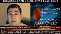 San Francisco 49ers vs. New Orleans Saints Pick Prediction NFL Odds Preview 11-17-2013