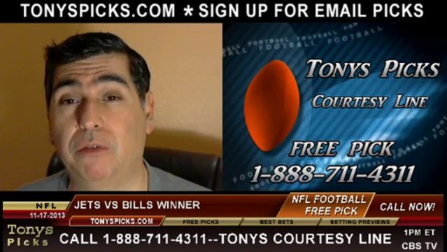 New York Jets vs. Buffalo Bills Pick Prediction NFL Pro Football Betting Odds Preview 11-17-2013