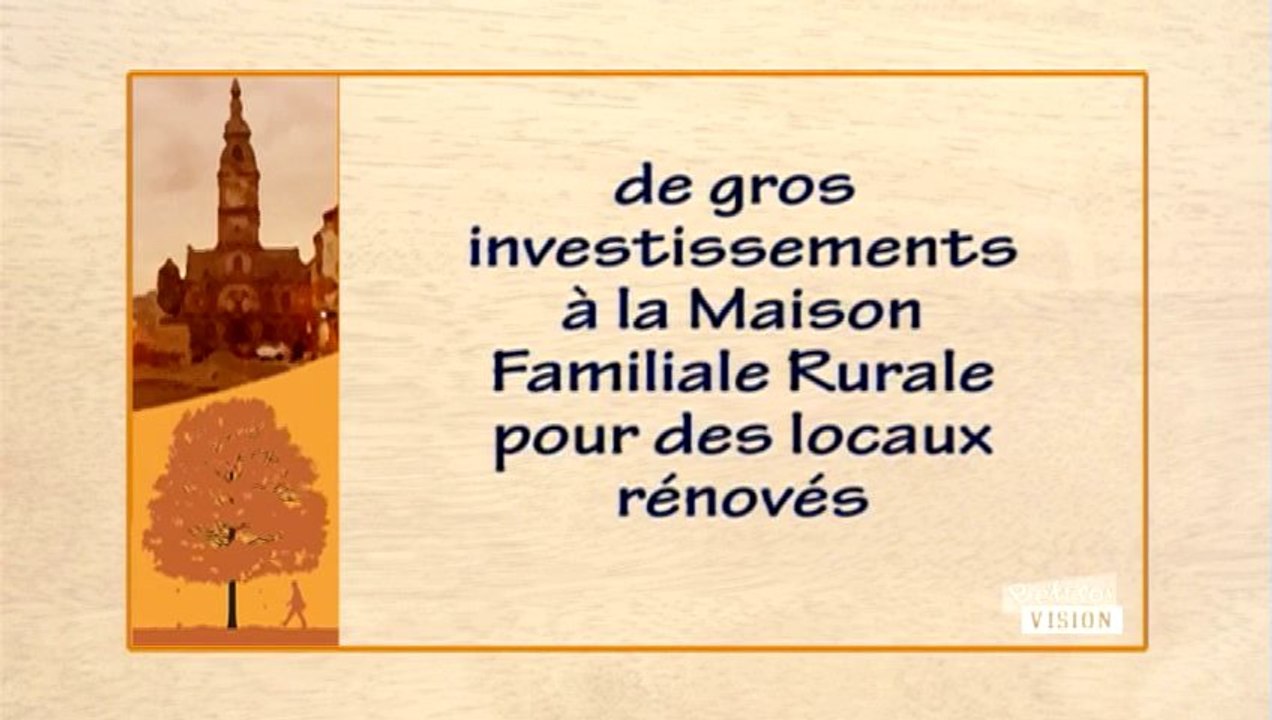 Visite guidée guidée de la maison familiale rurale avec la directrice, Nathalie Vincent.