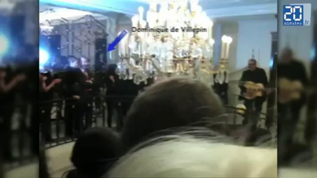 Enrico Macias chante pour Valls, Guéant et Villepin à l'ambassade du Qatar