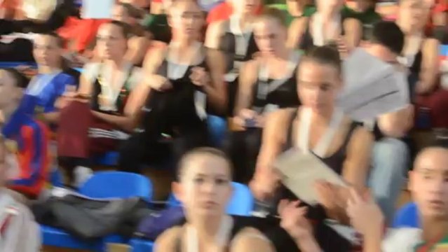 Passage de Marion Bognitscheff aux championnats d'Europe aérobic à Arques