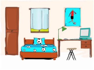 Vocabulaire : Les meubles de la chambre