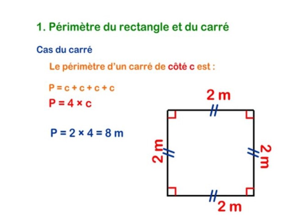 Quadrilatère périmètres et aires