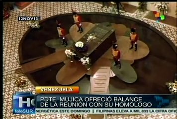 Se entrevistaron en Miraflores los presidentes de Uruguay y Venezuela