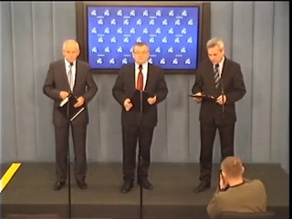 Jerzy Szmit, Krzysztof Tchórzewski - konferencja prasowa - 13 listopada 2013 r.