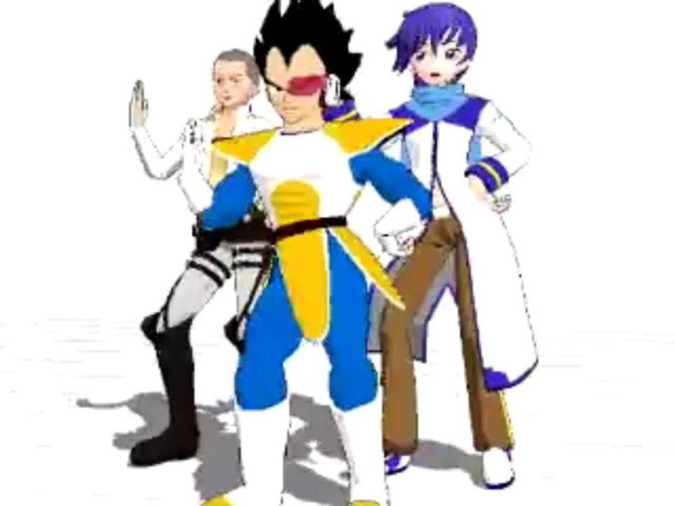 [MMD] Kyary - Pon pon pon (Vegeta, Connie, Kaito)
