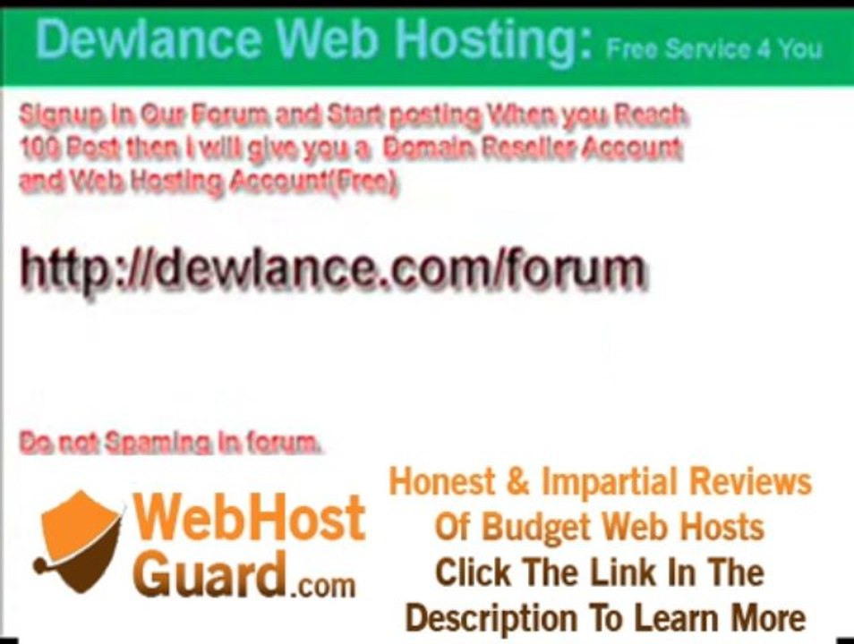 Free 1GB Web Hosting & Domain Reseller(100% Free) and earb money $4k/mo through Domain Reseller