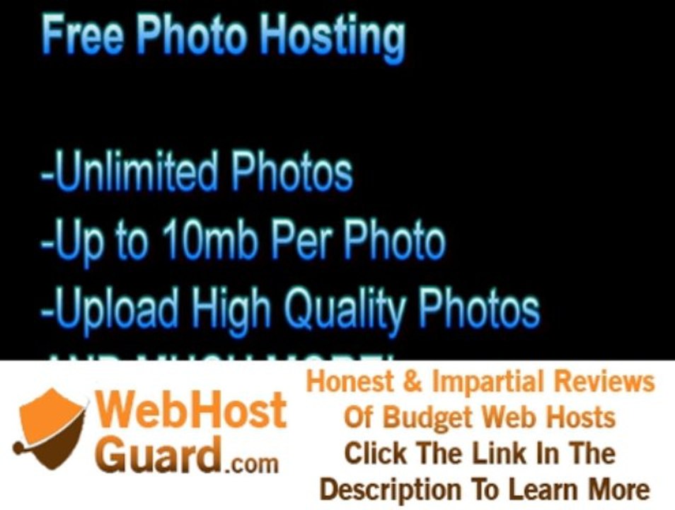 Free Photo Hosting - Unlimited Photos FREE!