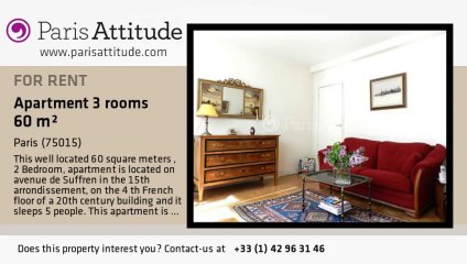 2 Bedroom Apartment for rent - Tour Eiffel, Paris - Ref. 1235