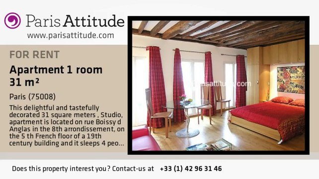 Studio Apartment for rent - Madeleine, Paris - Ref. 2737