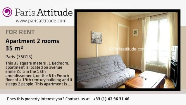 1 Bedroom Apartment for rent - Beaugrenelle, Paris - Ref. 1659