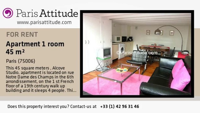 Alcove Studio Duplex for rent - Jardin du Luxembourg, Paris - Ref. 2649