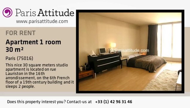 Studio Apartment for rent - Arc de Triomphe, Paris - Ref. 1600