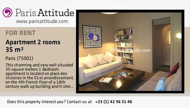 1 Bedroom Apartment for rent - Palais Royal, Paris - Ref. 2940