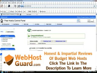 Installing Joomla! on free hosting site