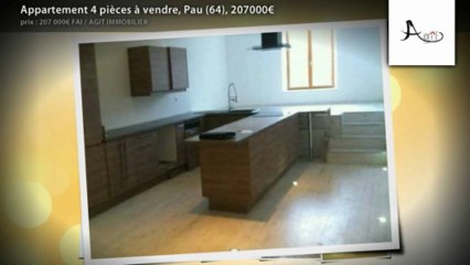 Appartement 4 pièces à vendre, Pau (64), 207000€