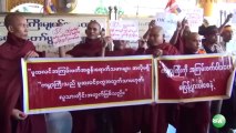 Protest Against OIC Trip  _ مظاهرات حاشدة في بورما ضد منظمة التعاون الإسلامي